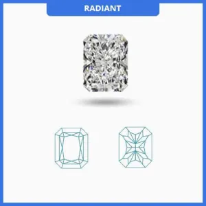 1.45CT K-L/SI3-I1 Radiant Cut Diamond MDL#D9274-16