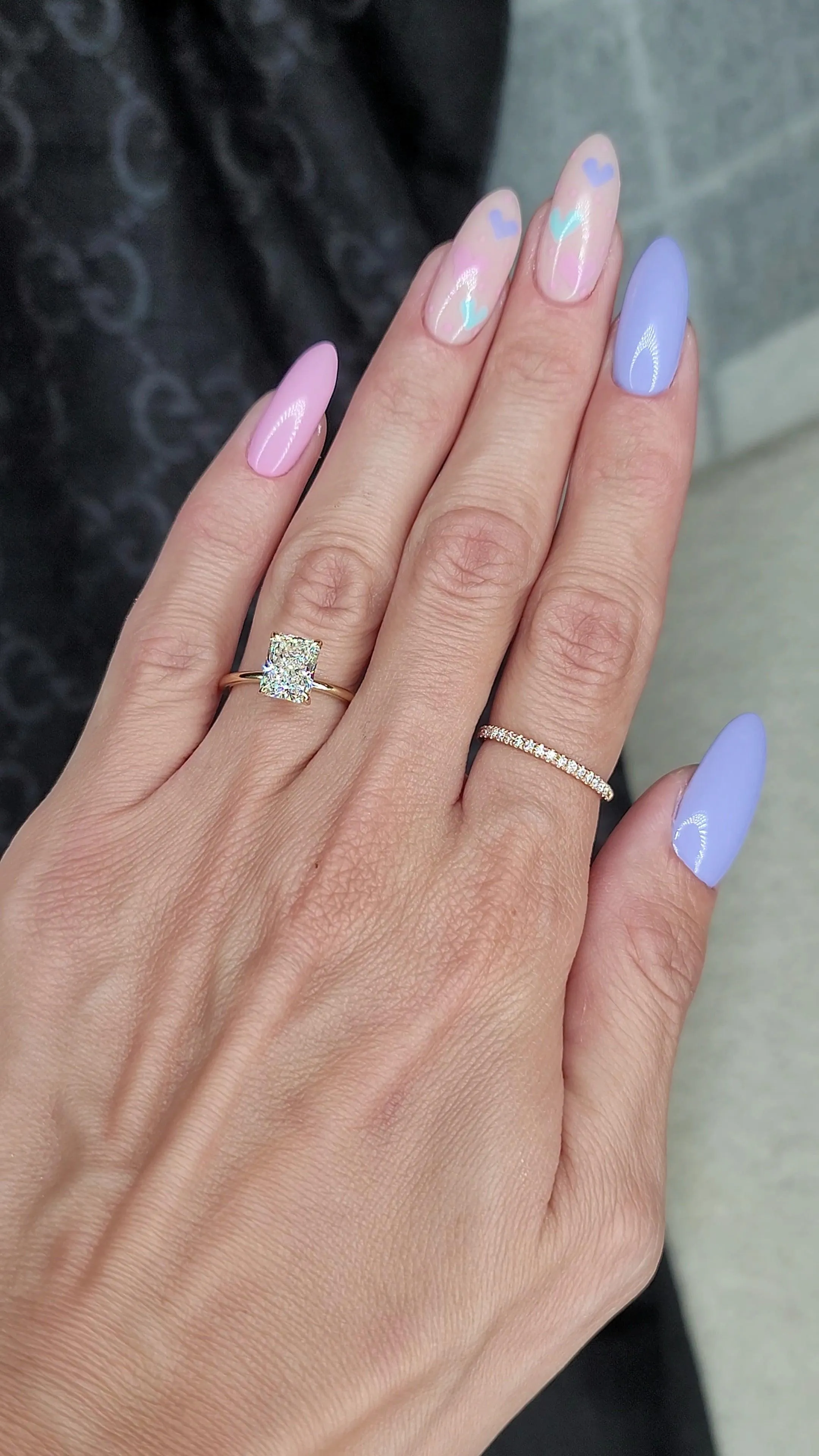 2 Carat Lab Grown Solitaire Radiant Cut Diamond Engagement Ring