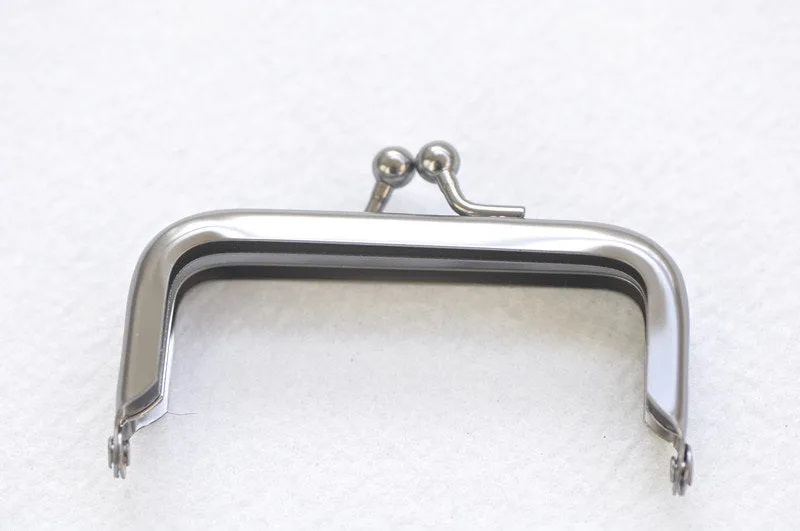 3" Matte Gunmetal Black Purse Frame Coin Purse Frame Glue-In Styles 7.5cm