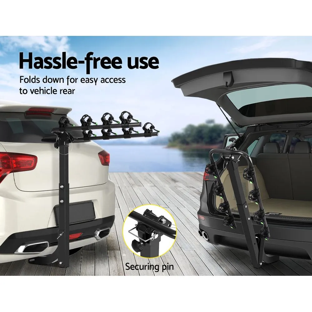 4 Bicycle Carrier Bike Rack Car Rear Hitch Mount 2" Towbar Foldable,4 Bicycle Carrier Bike Rack Car Rear Hitch Mount 2" Towbar Foldable