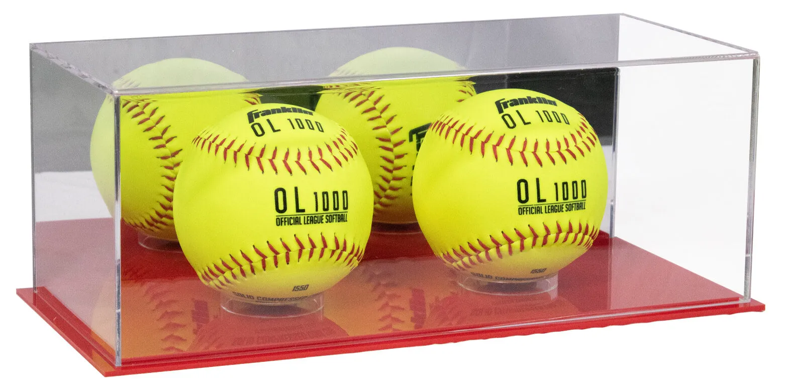 Acrylic Baseball, Lacrosse or Tennis Ball Display Case