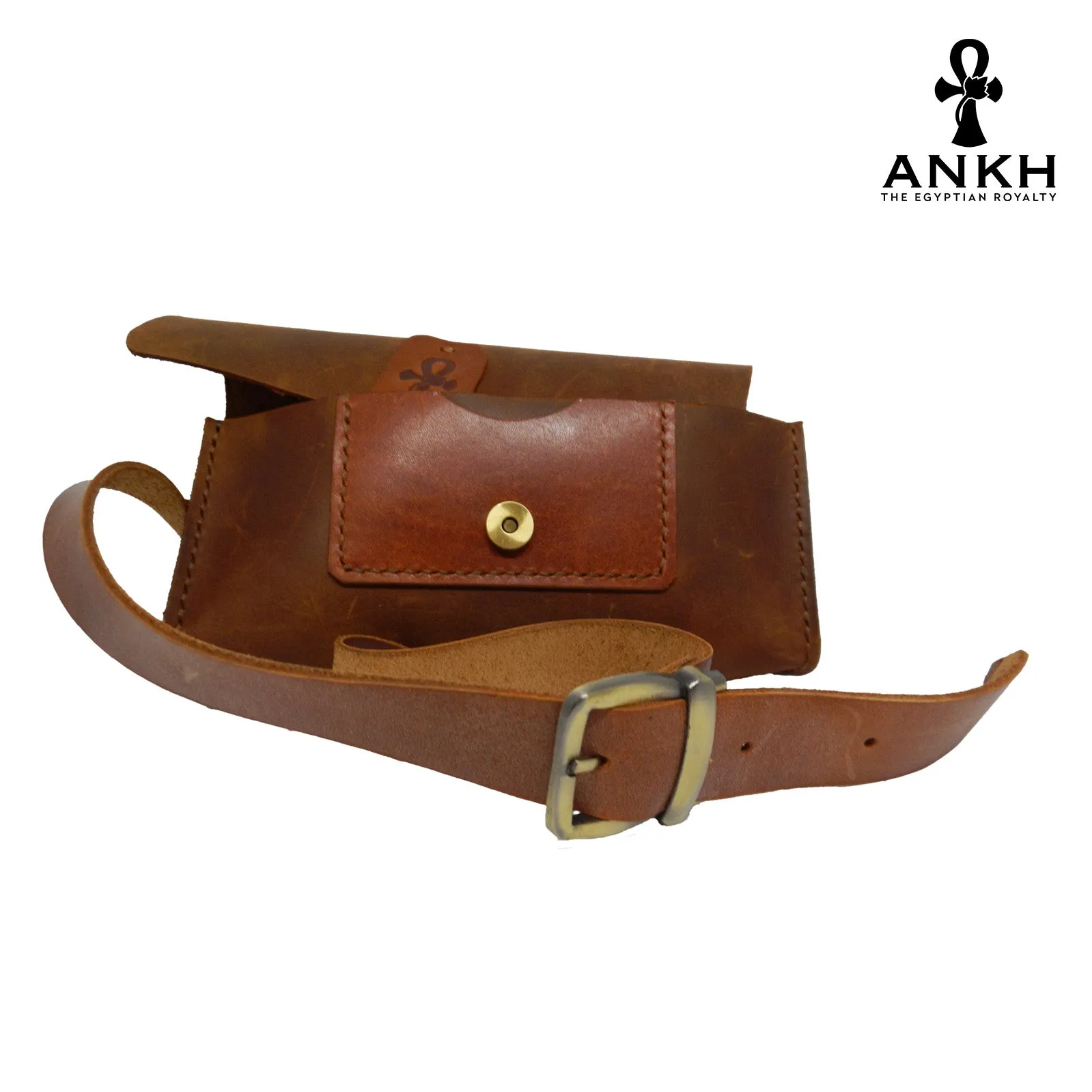 ANKH Hand-Made Genuine Leather Waist Bag