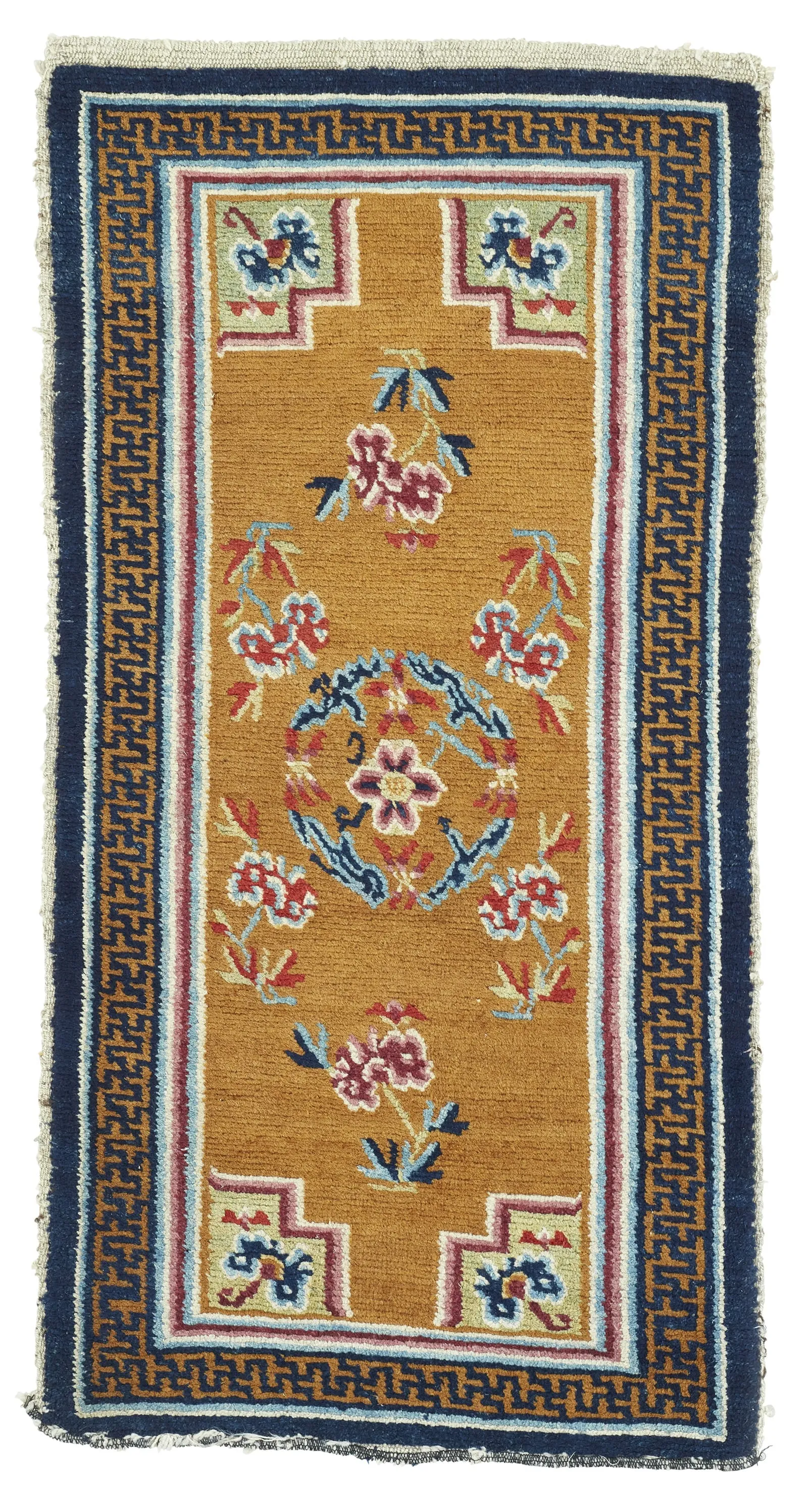 ANTIQUE TIBETAN KHADEN 2' 3" x 4' 4" Late 19th C