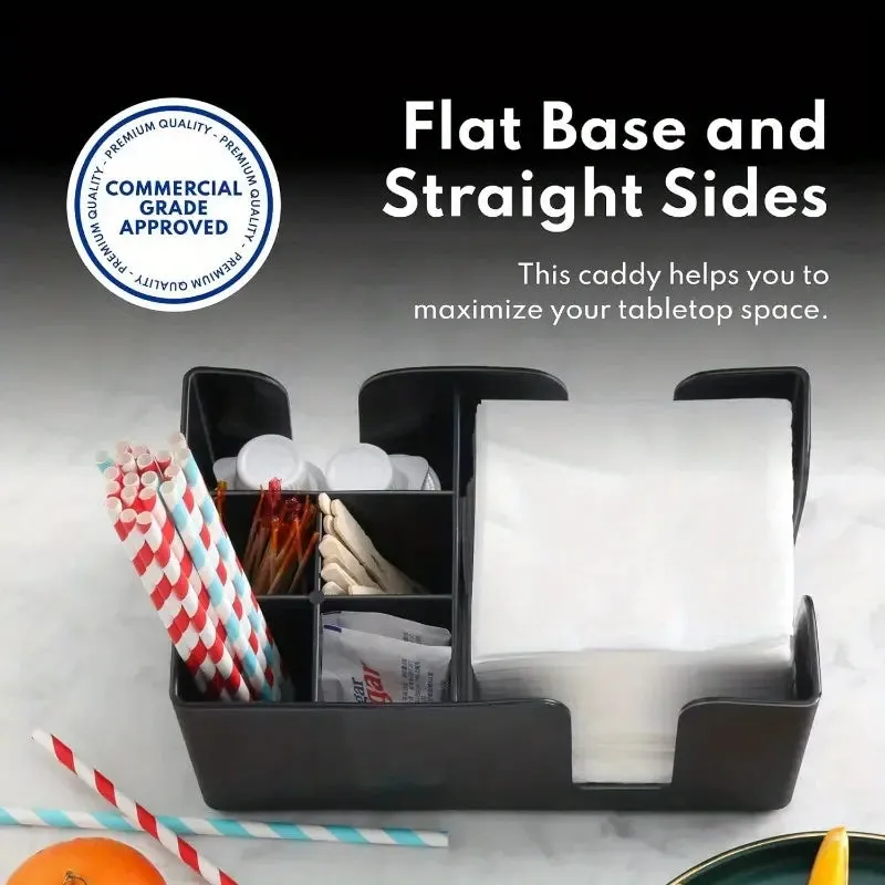 Black Plastic Bar Caddy Organizer