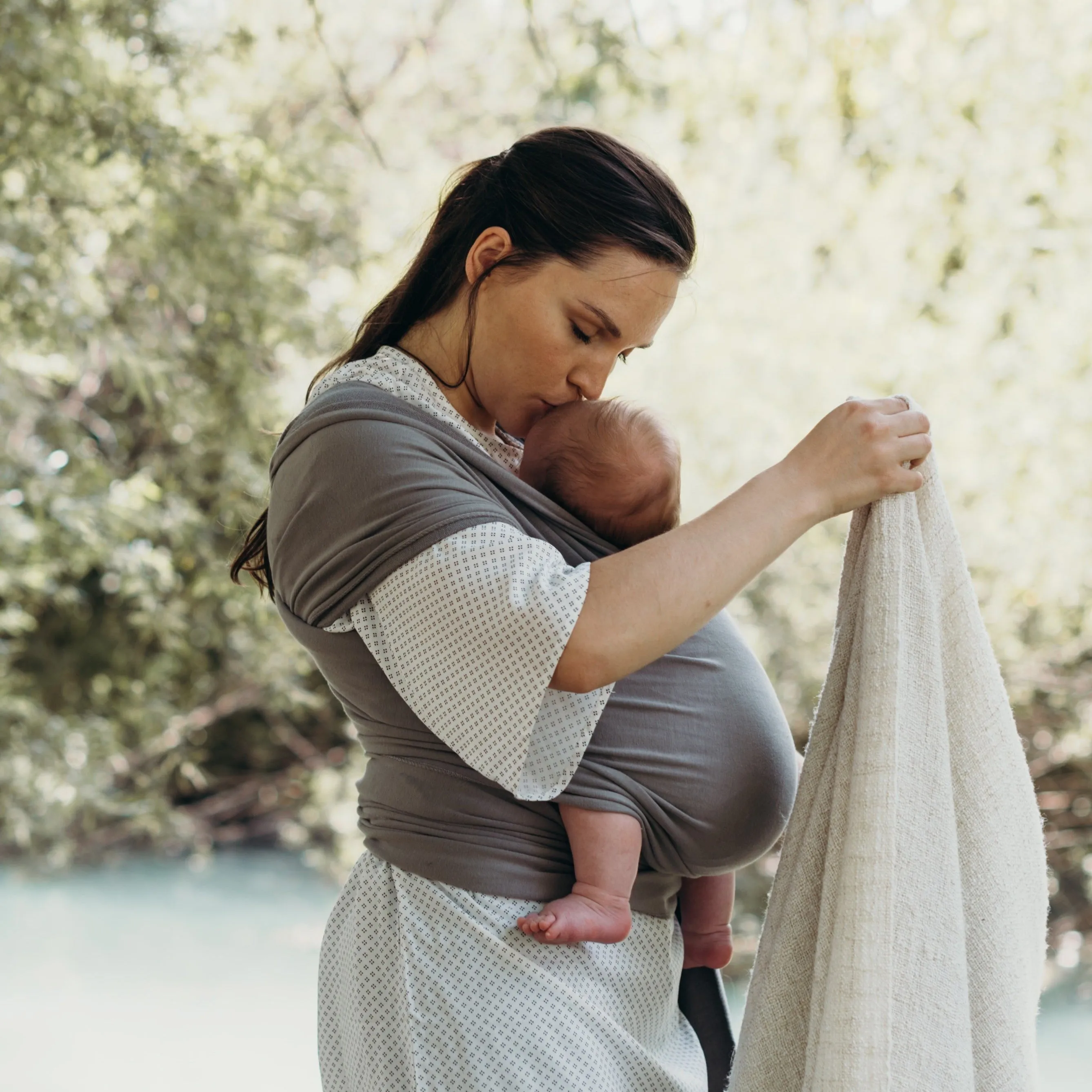 Boba Standard Wrap Baby Carrier - Grey
