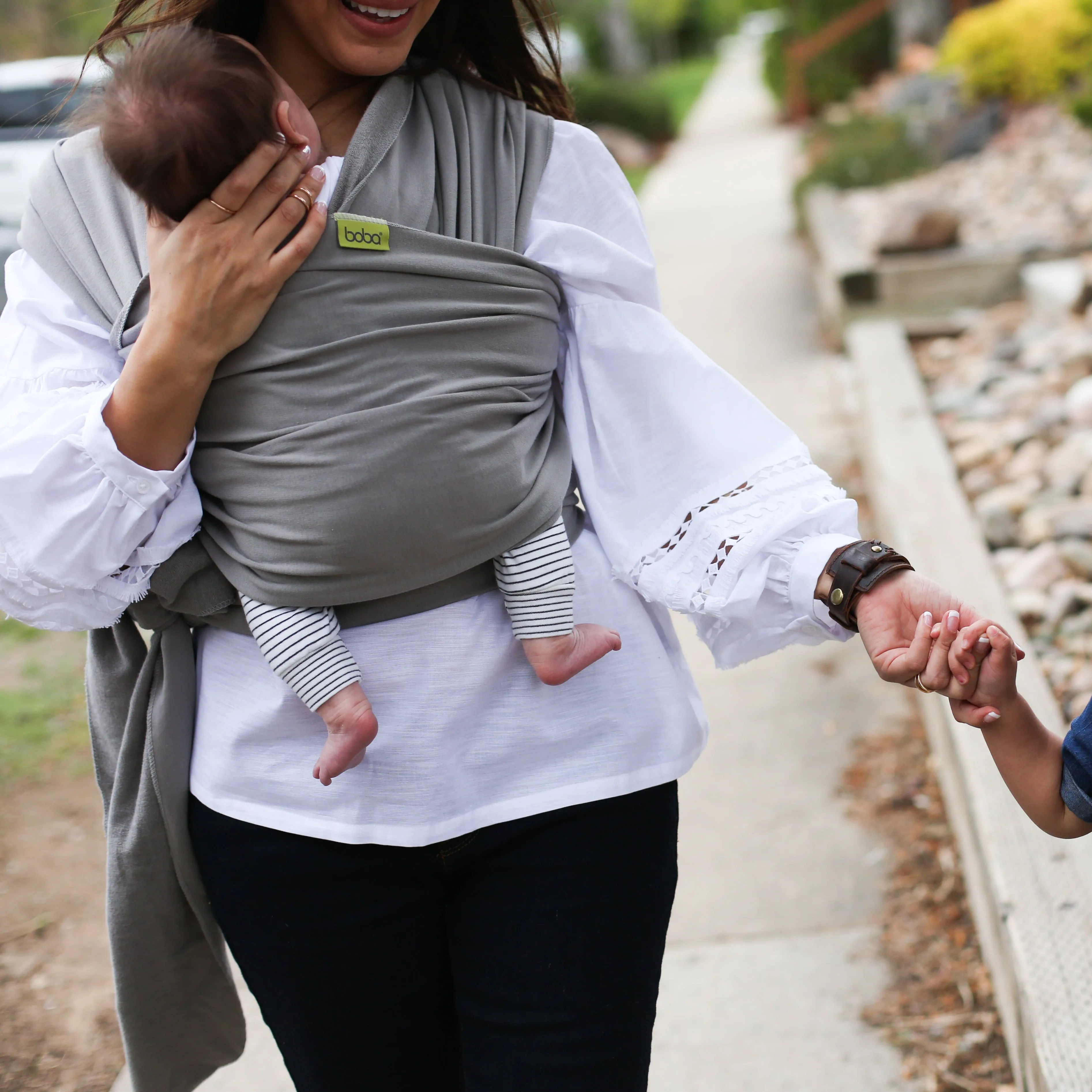 Boba Standard Wrap Baby Carrier - Grey