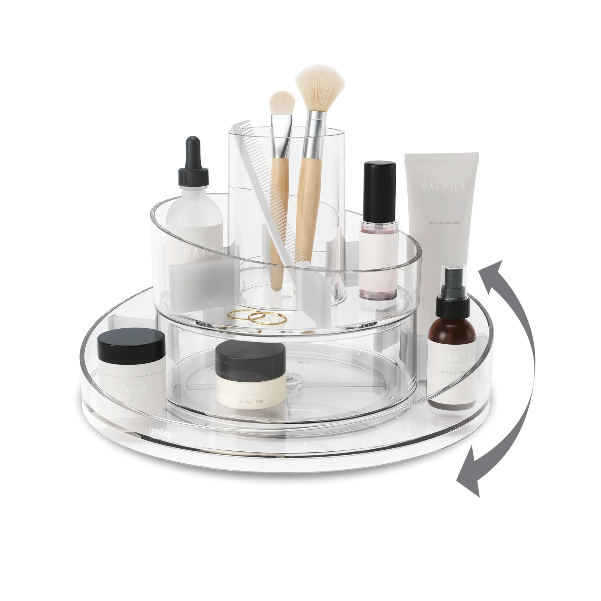Cascada Rotating Cosmetics Organizer