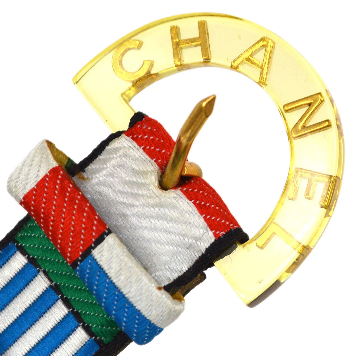 CHANEL 1995 National Flag Belt #70