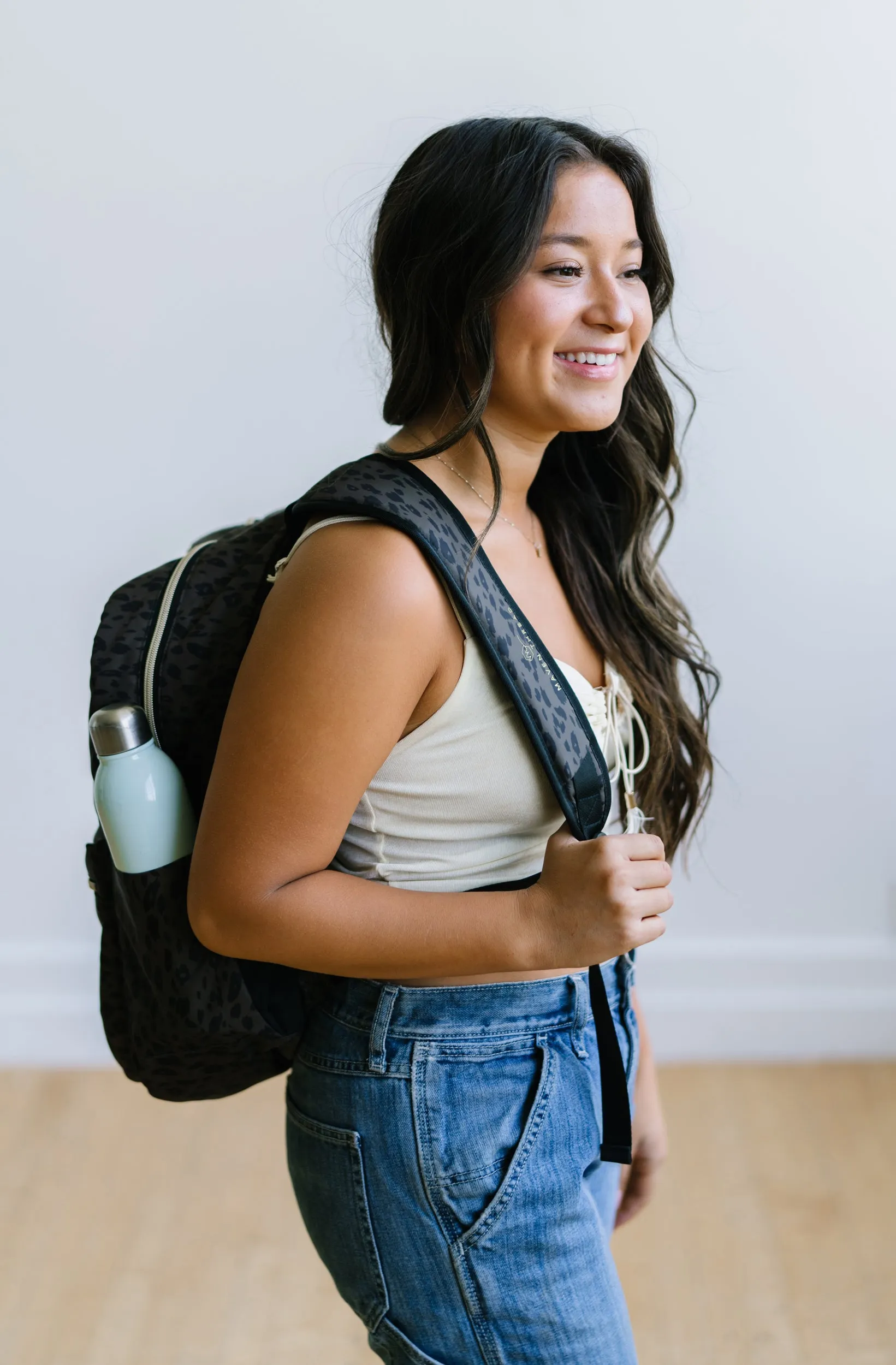 Classic Backpack - Green Leopard