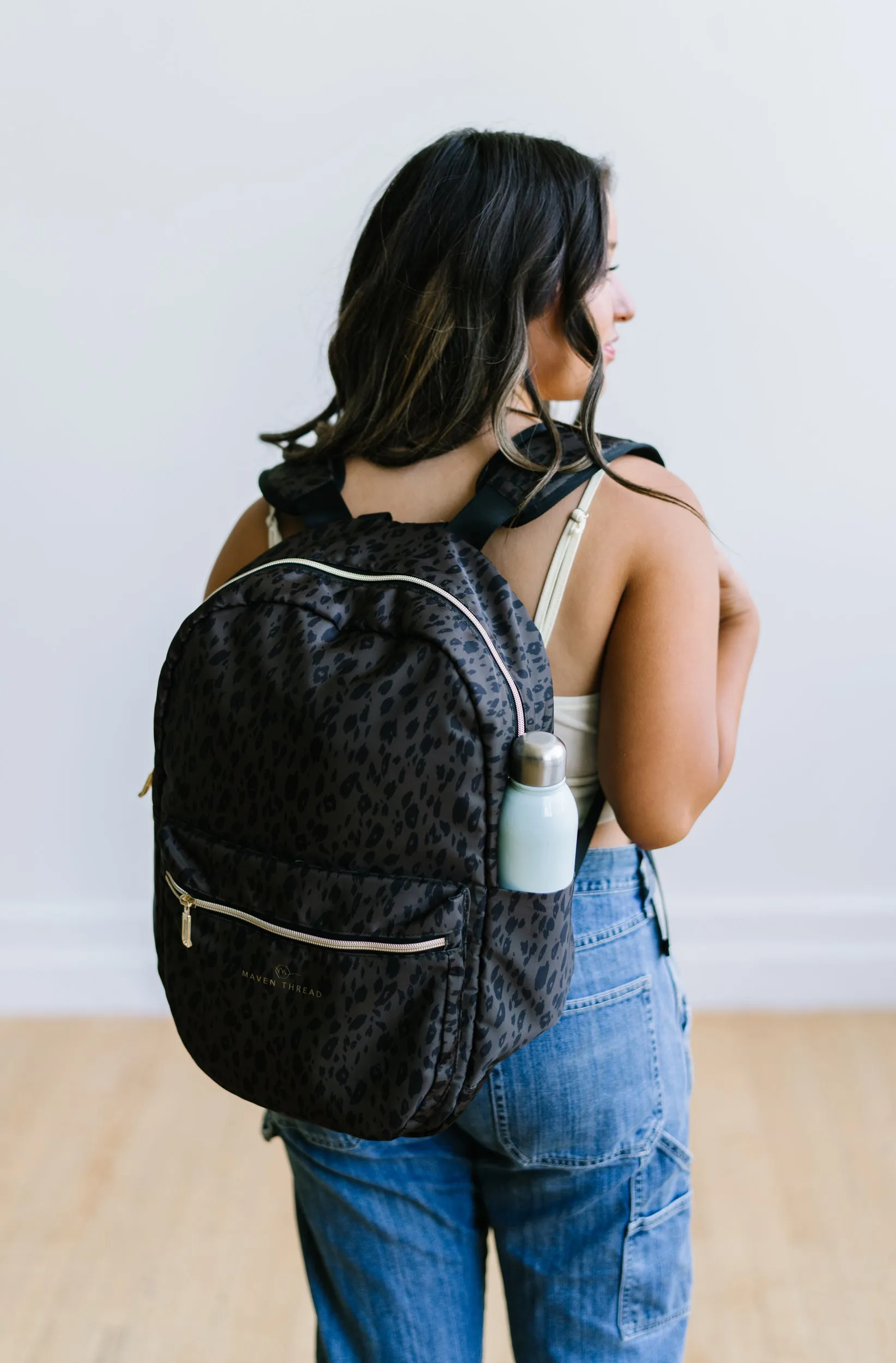 Classic Backpack - Green Leopard