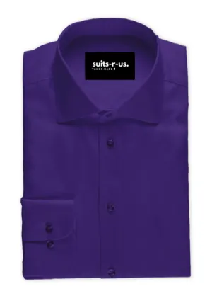 Dark Purple Poplin Shirt