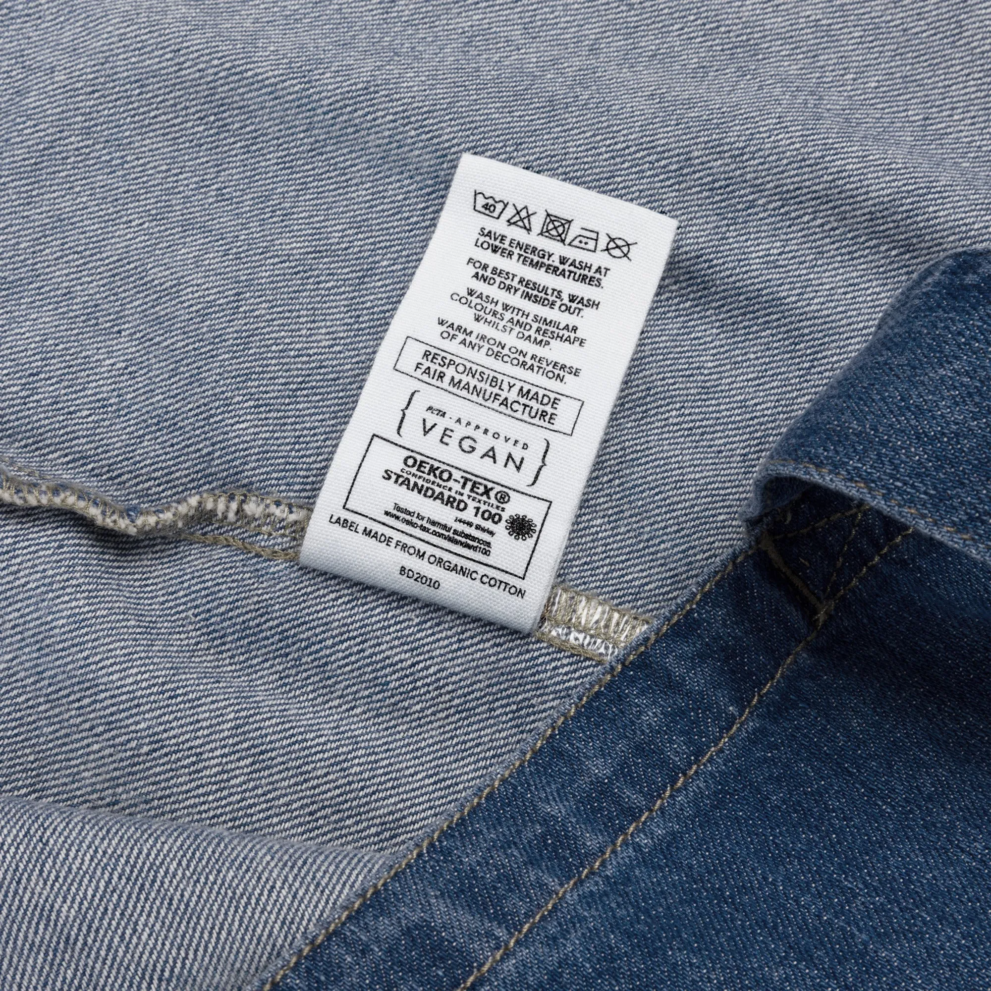 DUO MODERN "Peace Love Empathy" Organic Denim Tote bag