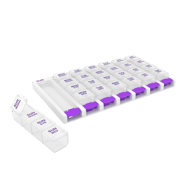 Ezy Dose 1 Week 4 Times A Day Pill Planner