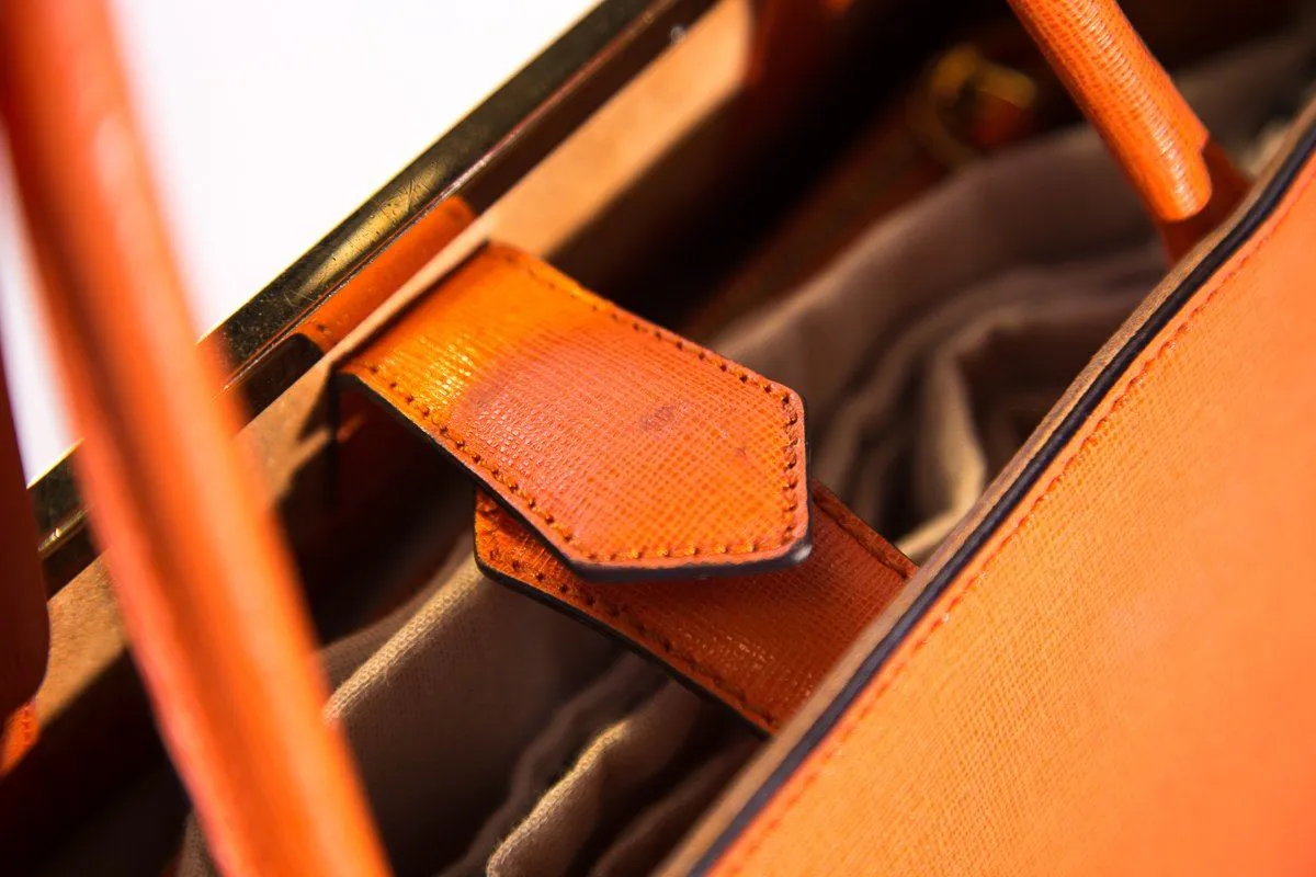 Fendi Orange Medium 2Jours Tote Bag