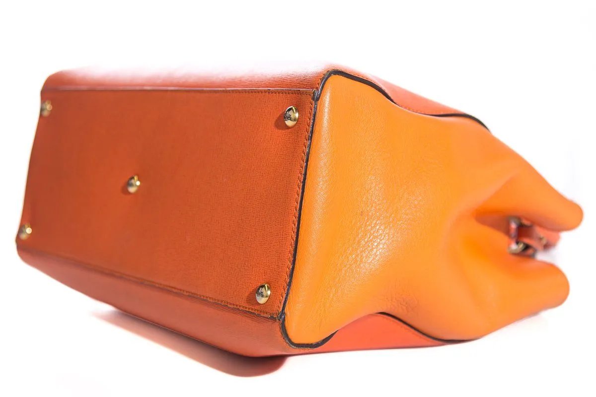 Fendi Orange Medium 2Jours Tote Bag