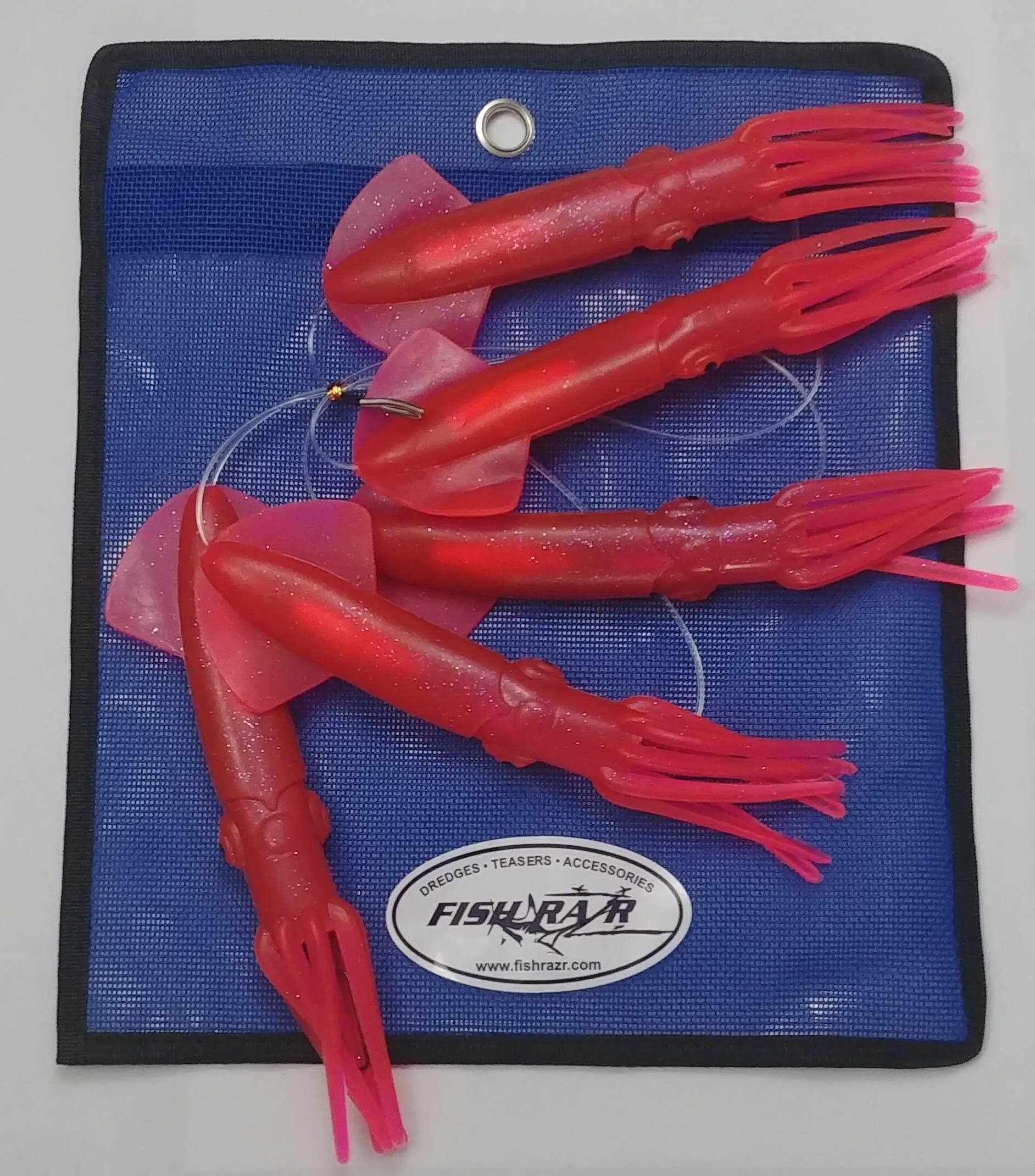 Fish Razr Tackle Daisy Chains| 5 Squid | 9"Squid Size | For Blue Water Fishing