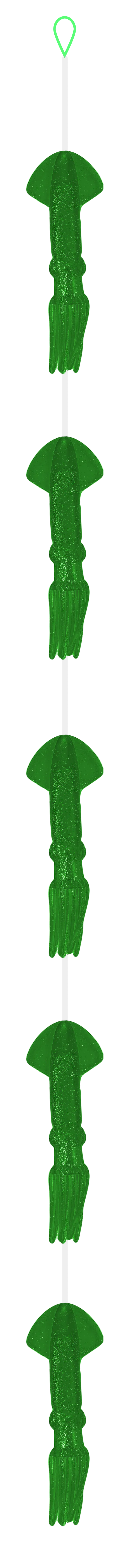 Fish Razr Tackle Daisy Chains| 5 Squid | 9"Squid Size | For Blue Water Fishing