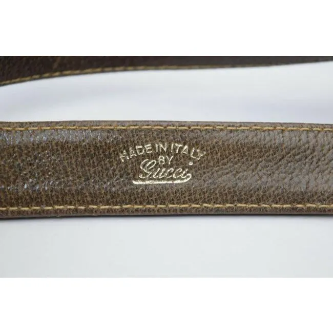 Gucci Gg Supreme W Guccissima Canvasleather Sherry Stripe Brown G Printredgreen Coated Canvas And Le