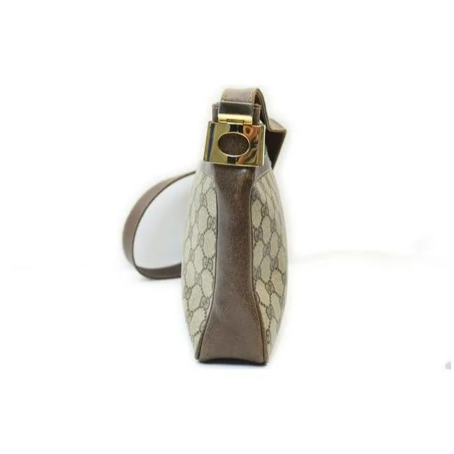 Gucci Gg Supreme W Guccissima Canvasleather Sherry Stripe Brown G Printredgreen Coated Canvas And Le