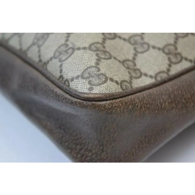 Gucci Gg Supreme W Guccissima Canvasleather Sherry Stripe Brown G Printredgreen Coated Canvas And Le