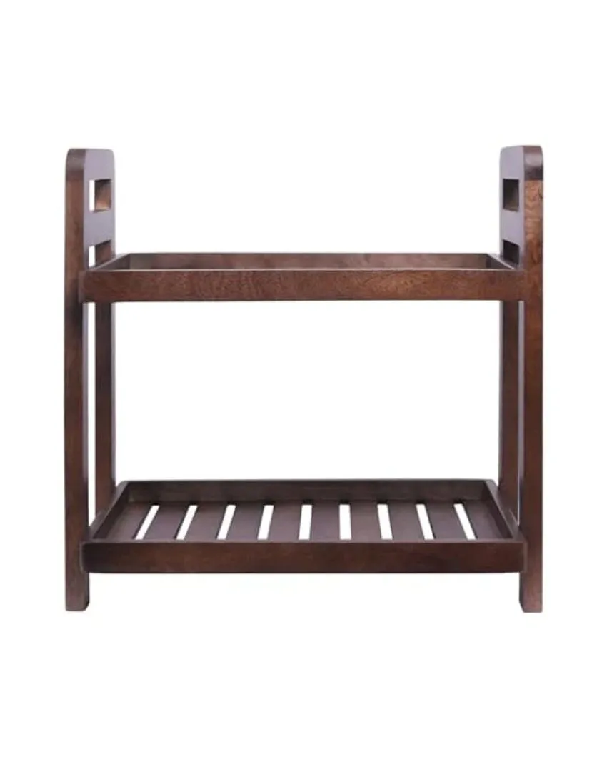 Handcrafted Premium Cocoa Wooden Multi-Purpose Organizer | 8 x 14 inches