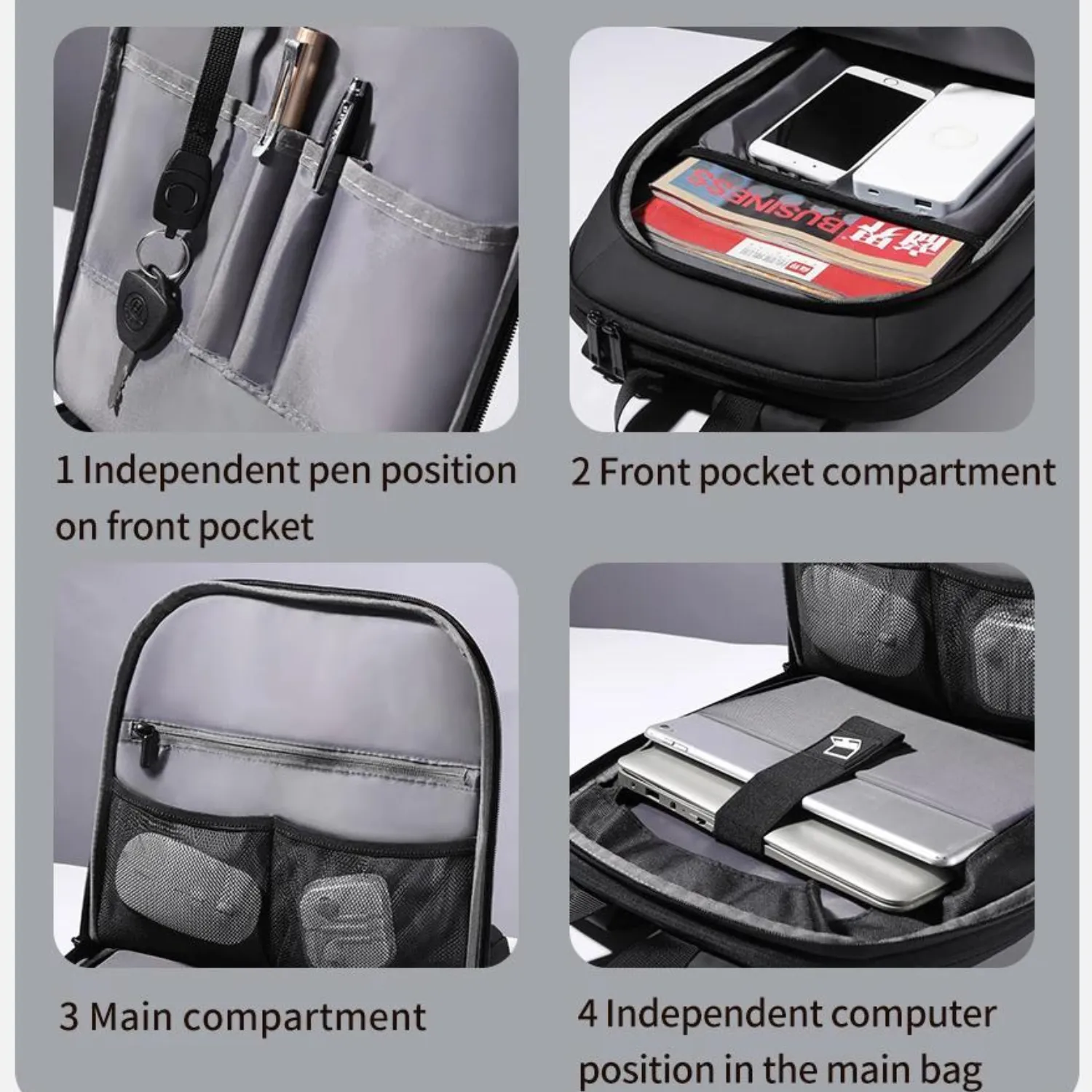 Heroic Knight 15.6-Inch Expandable Laptop Backpack