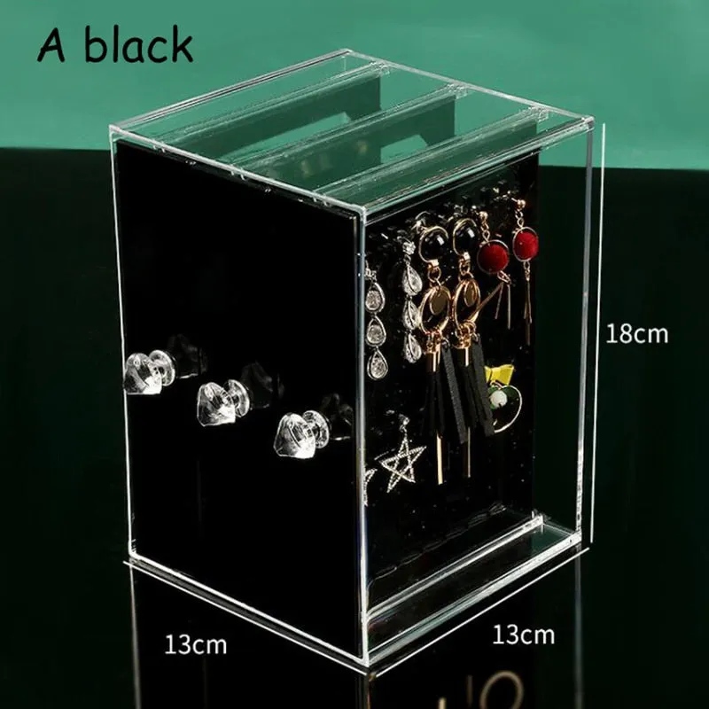 High Capacity Jewelry Organizer Storage Box Earrings Storage Organizer Earring Holder Dustproof Jewelry Stand Rack Display