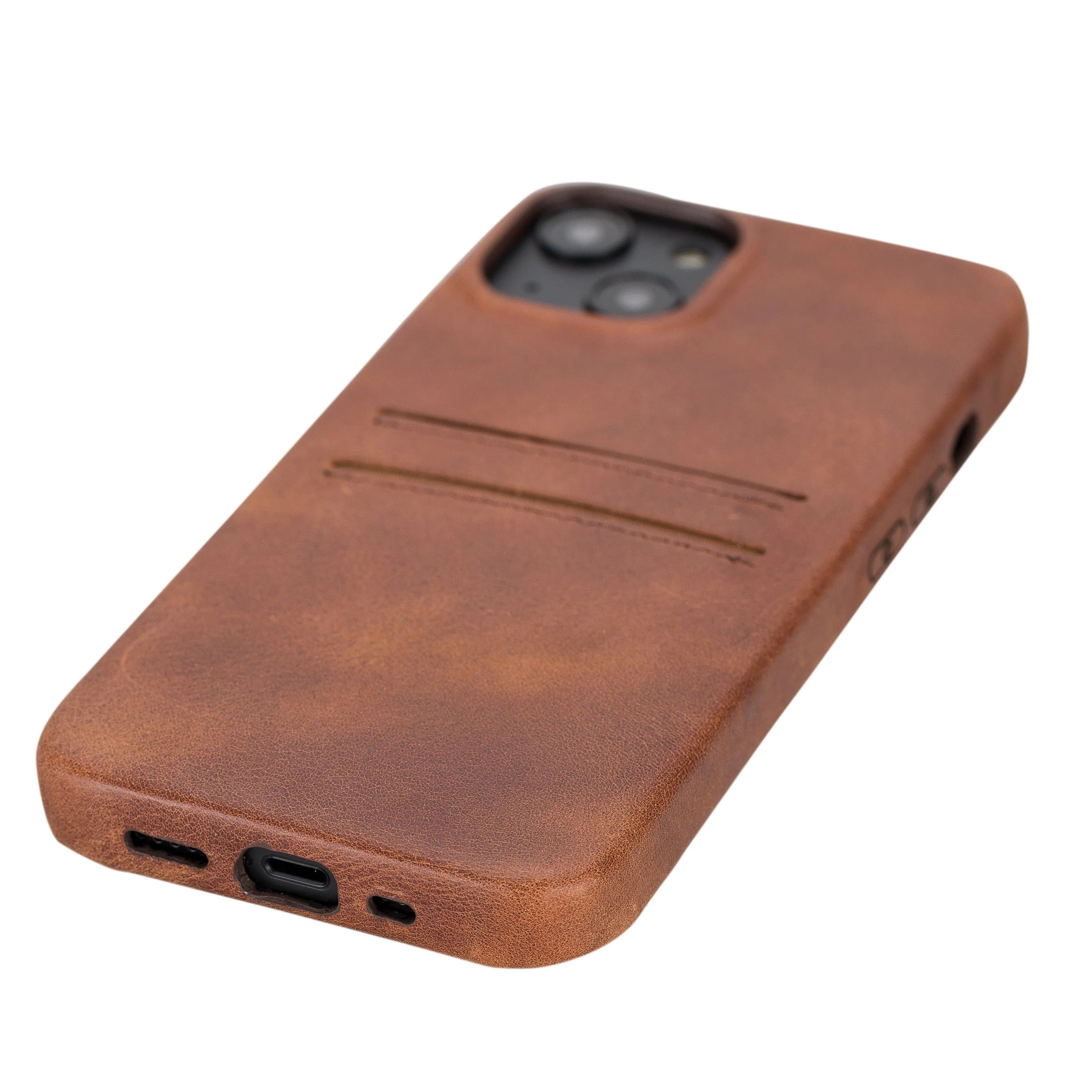 iPhone 14 Snap-on Leather Wallet Case