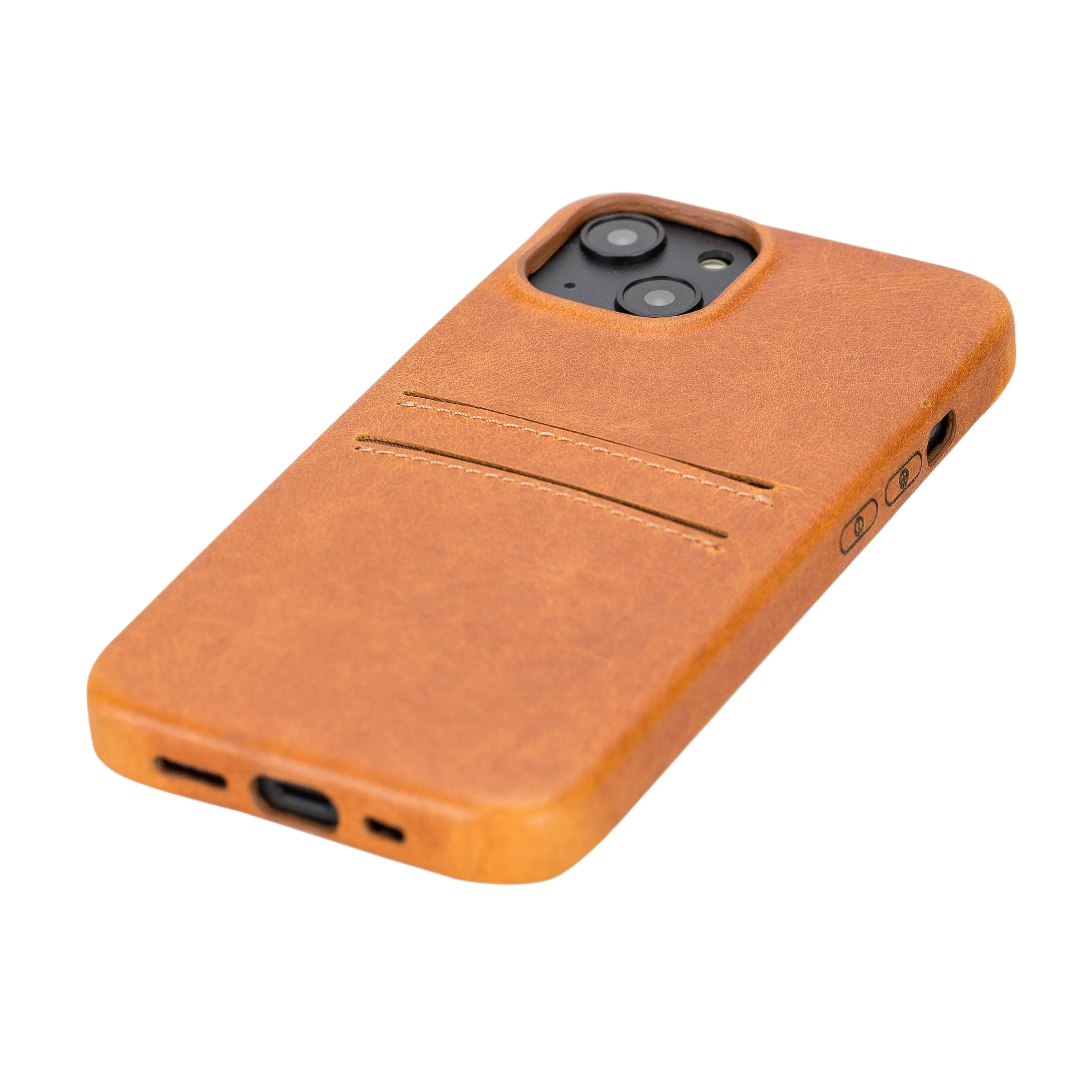 iPhone 14 Snap-on Leather Wallet Case