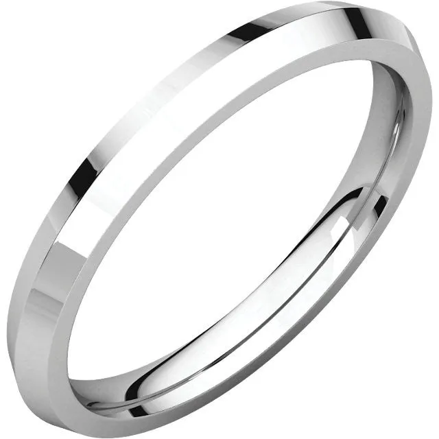 Knife Edge Comfort Fit Wedding Band (KER)