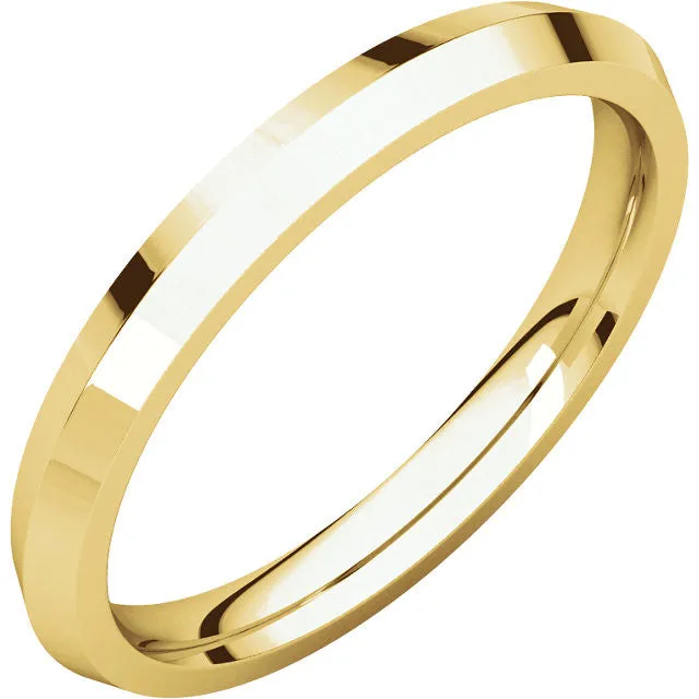 Knife Edge Comfort Fit Wedding Band (KER)
