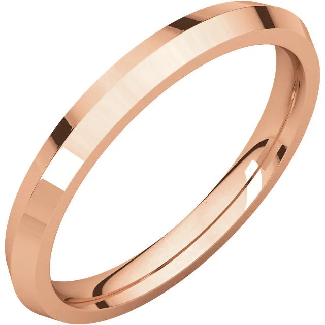 Knife Edge Comfort Fit Wedding Band (KER)