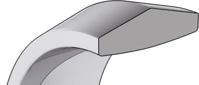 Knife Edge Comfort Fit Wedding Band (KER)