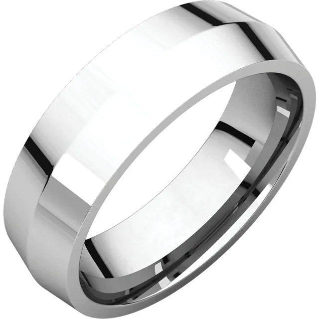 Knife Edge Comfort Fit Wedding Band (KER)