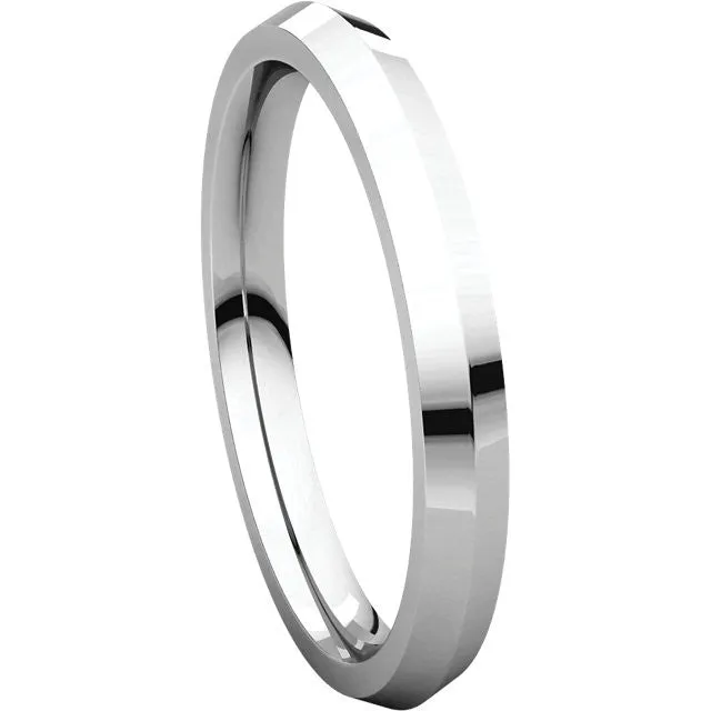 Knife Edge Comfort Fit Wedding Band (KER)