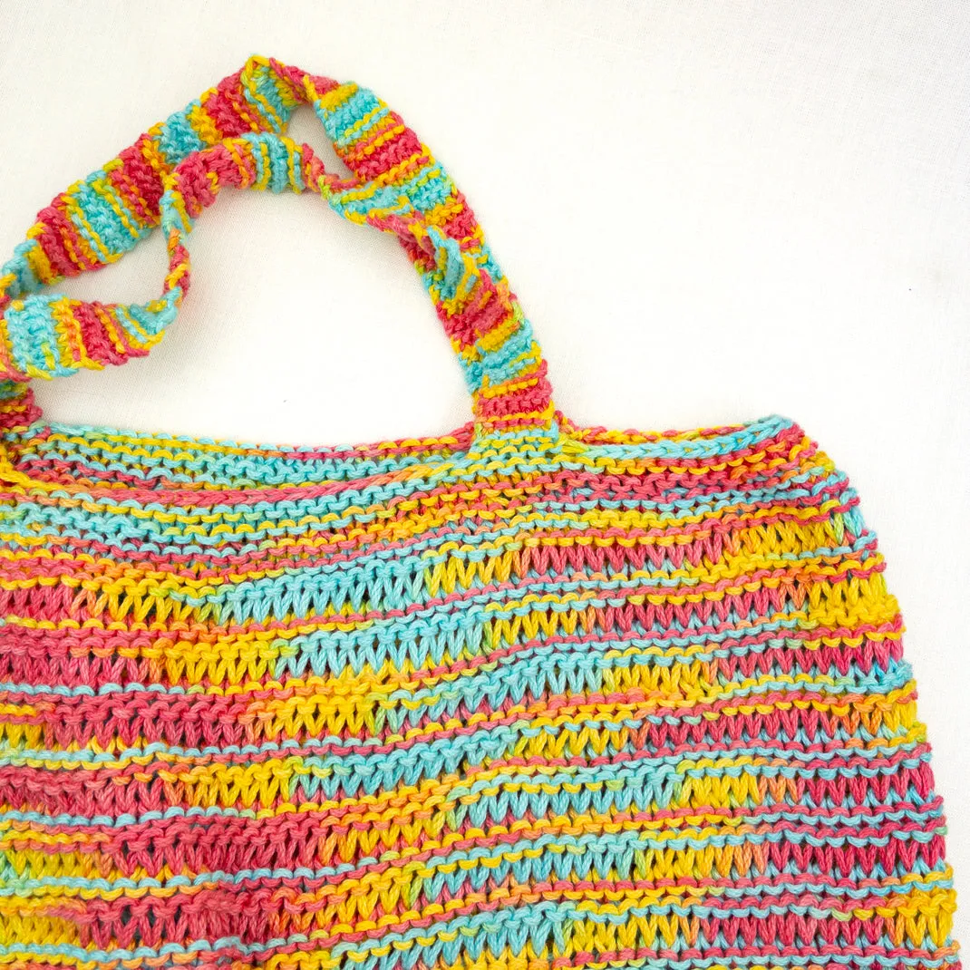 Knit Market Bag Kit | Plymouth Fantasy Naturale & Knitting Pattern (#417)