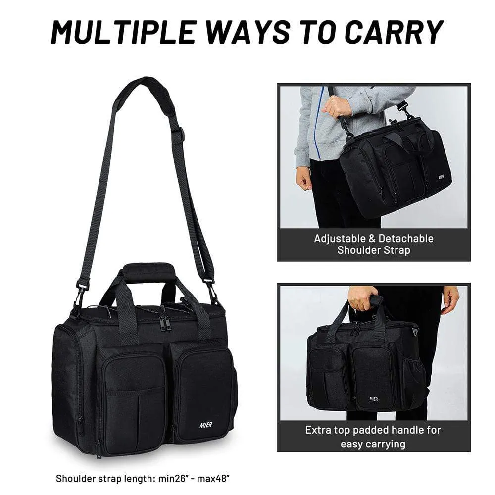 Large Insulated Lunch Cooler Bag with Multiple Pockets