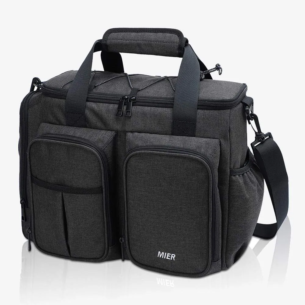 Large Insulated Lunch Cooler Bag with Multiple Pockets
