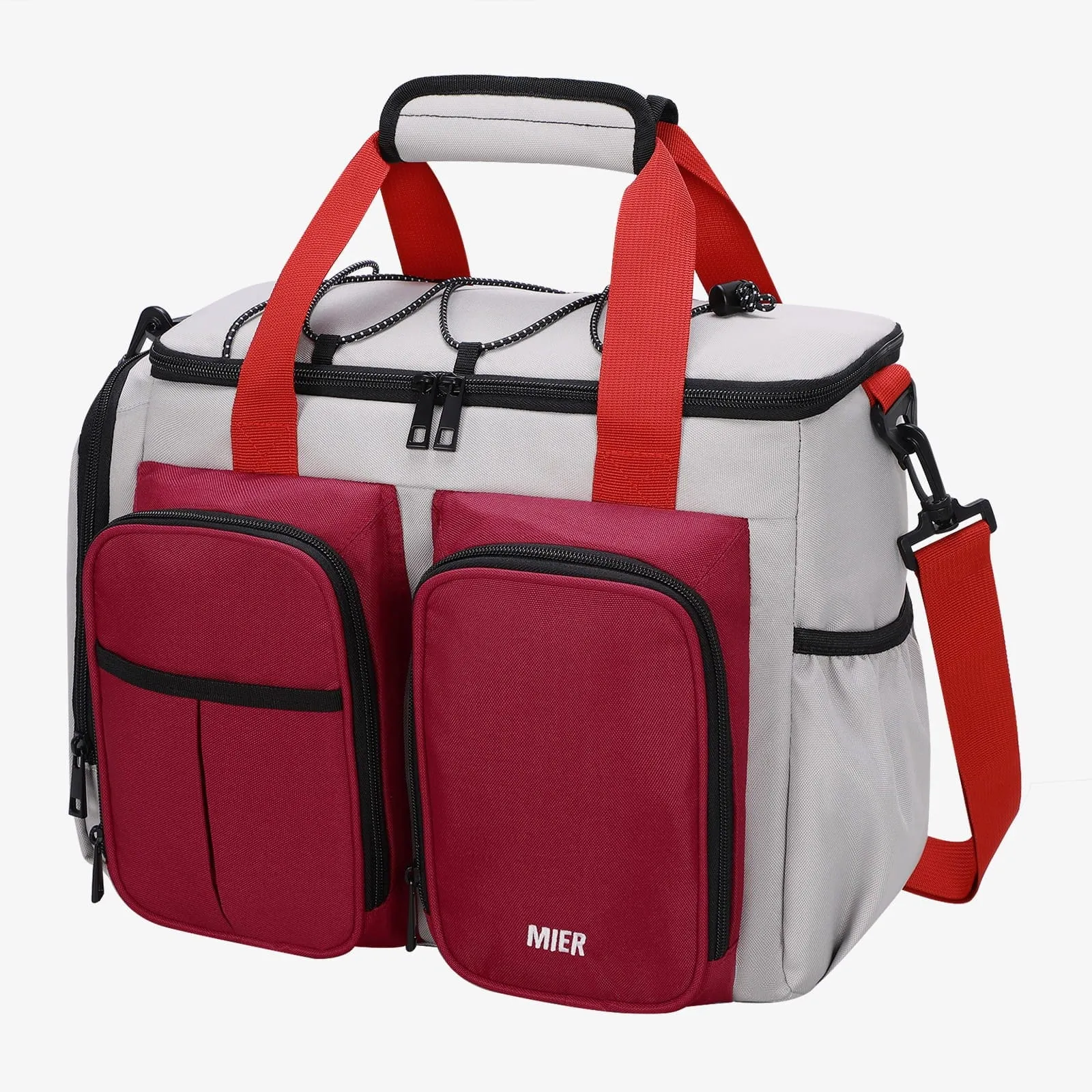 Large Insulated Lunch Cooler Bag with Multiple Pockets