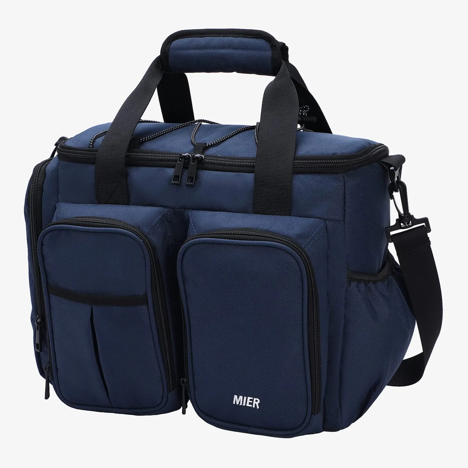 Large Insulated Lunch Cooler Bag with Multiple Pockets