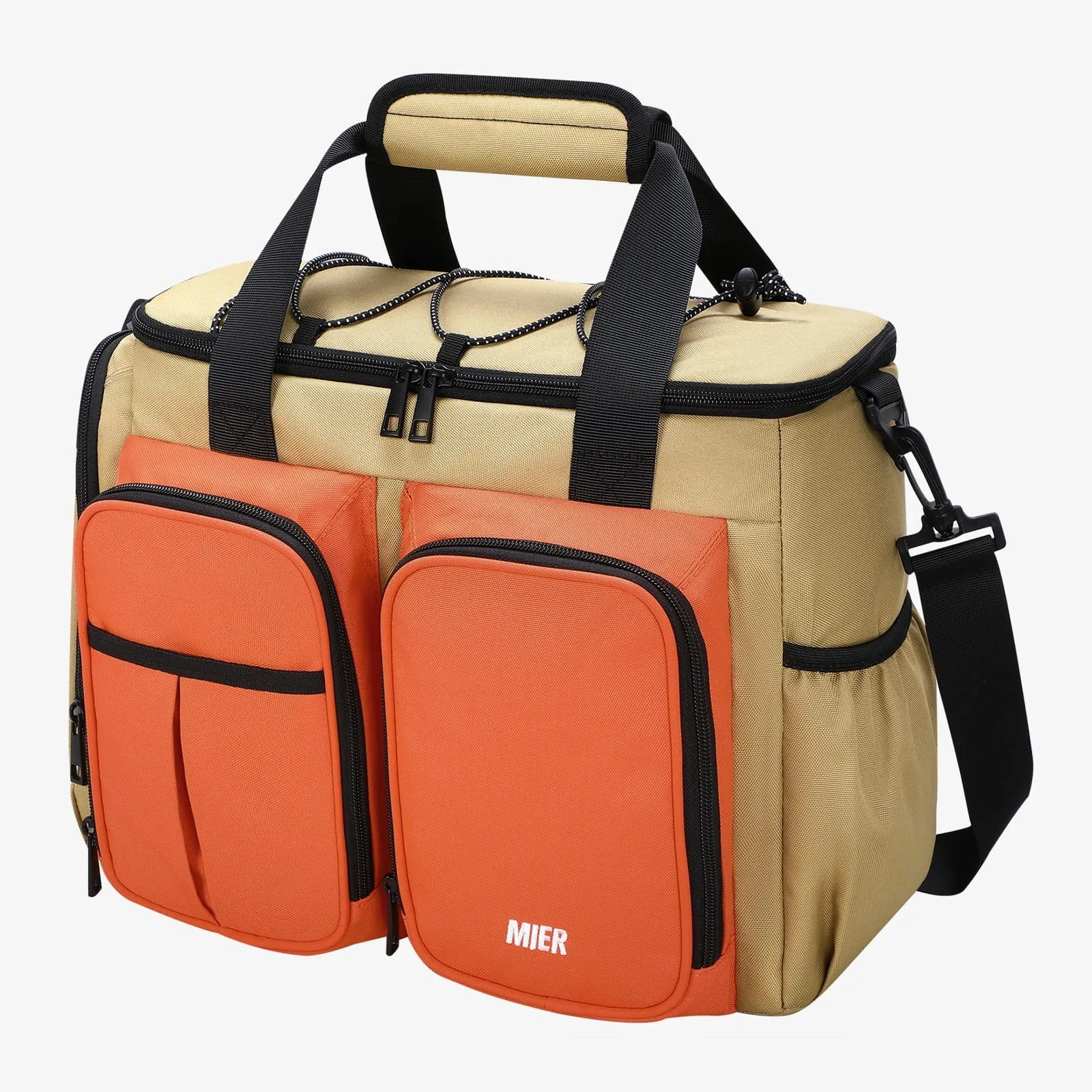 Large Insulated Lunch Cooler Bag with Multiple Pockets
