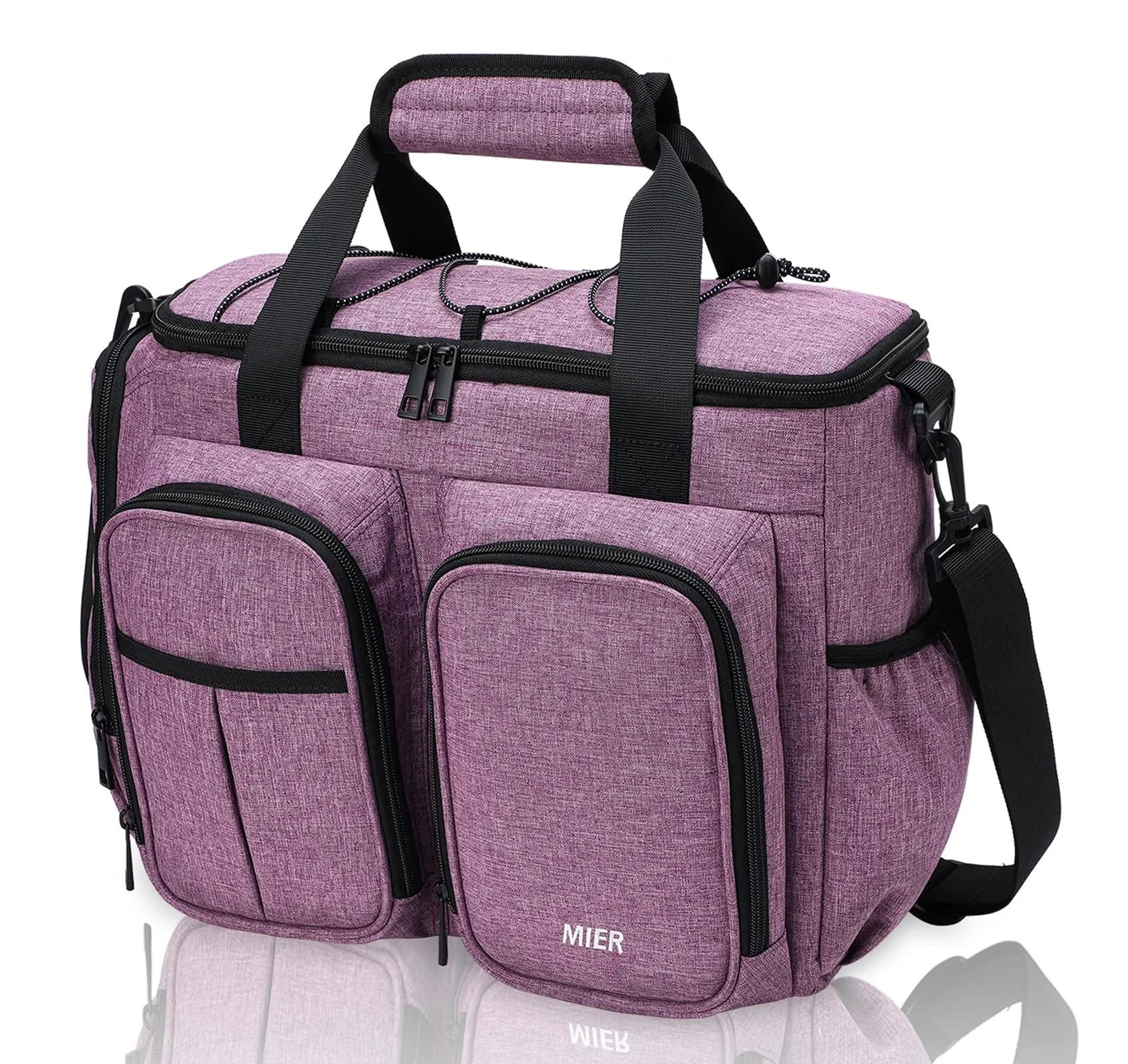 Large Insulated Lunch Cooler Bag with Multiple Pockets