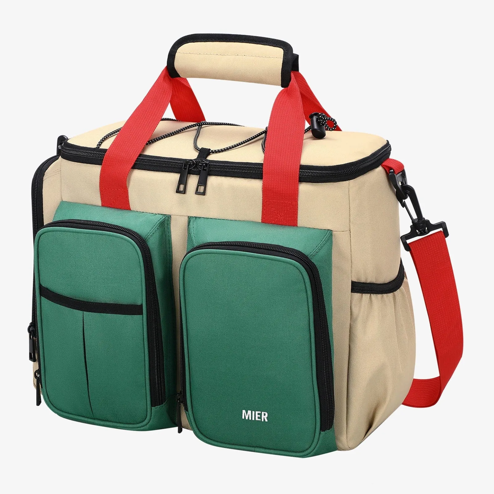 Large Insulated Lunch Cooler Bag with Multiple Pockets