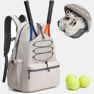 Lightweight Tennis Racket Backpack Pickleball Paddle Bag with Shoe Compartment