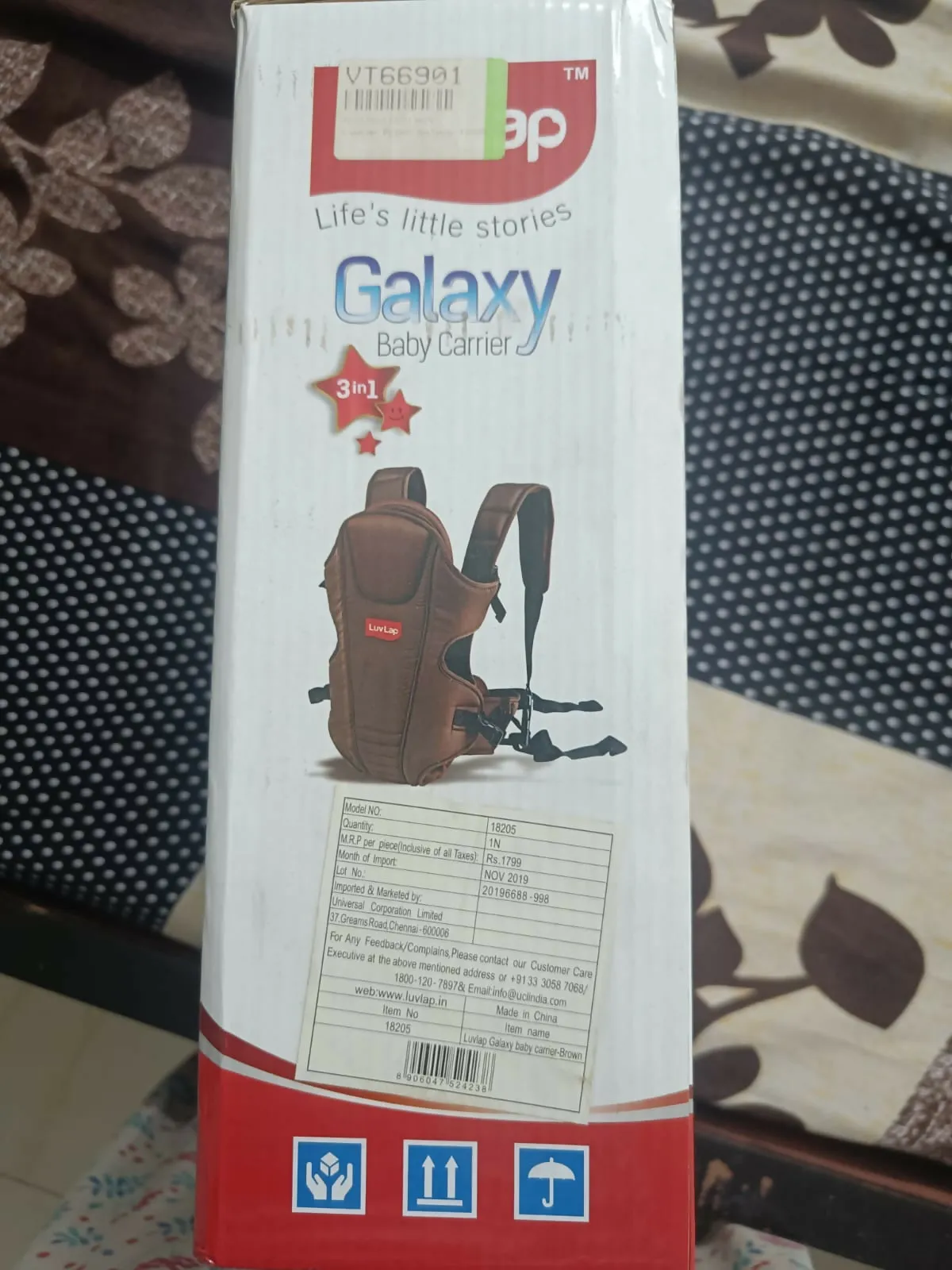 LUVLAP Galaxy 3 in 1 Baby Carrier