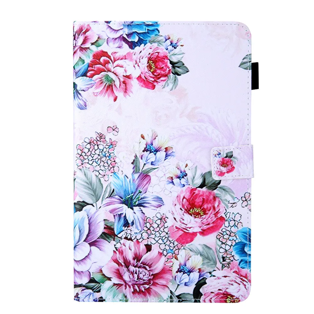 Magnetic Cartoon Wallet Tablet Case for Samsung Tab A8 A9 A7
