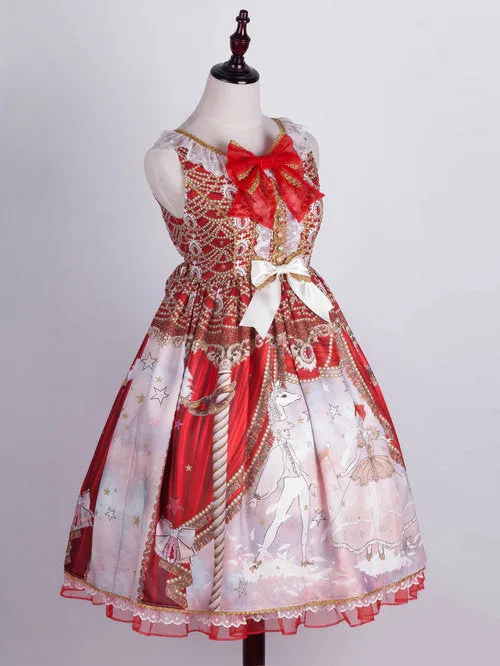 Masquerade Ballet Jumperskirt in Red
