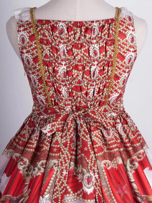 Masquerade Ballet Jumperskirt in Red