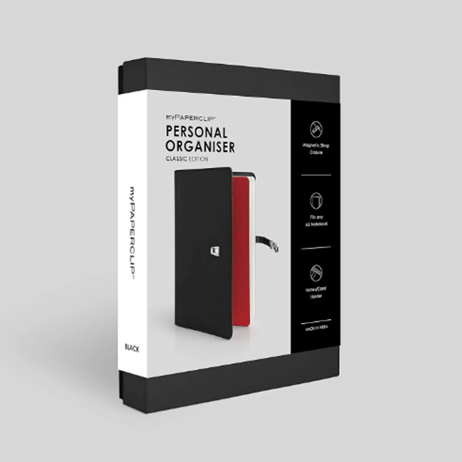 myPAPERCLIP Personal Organizer - Black - Large