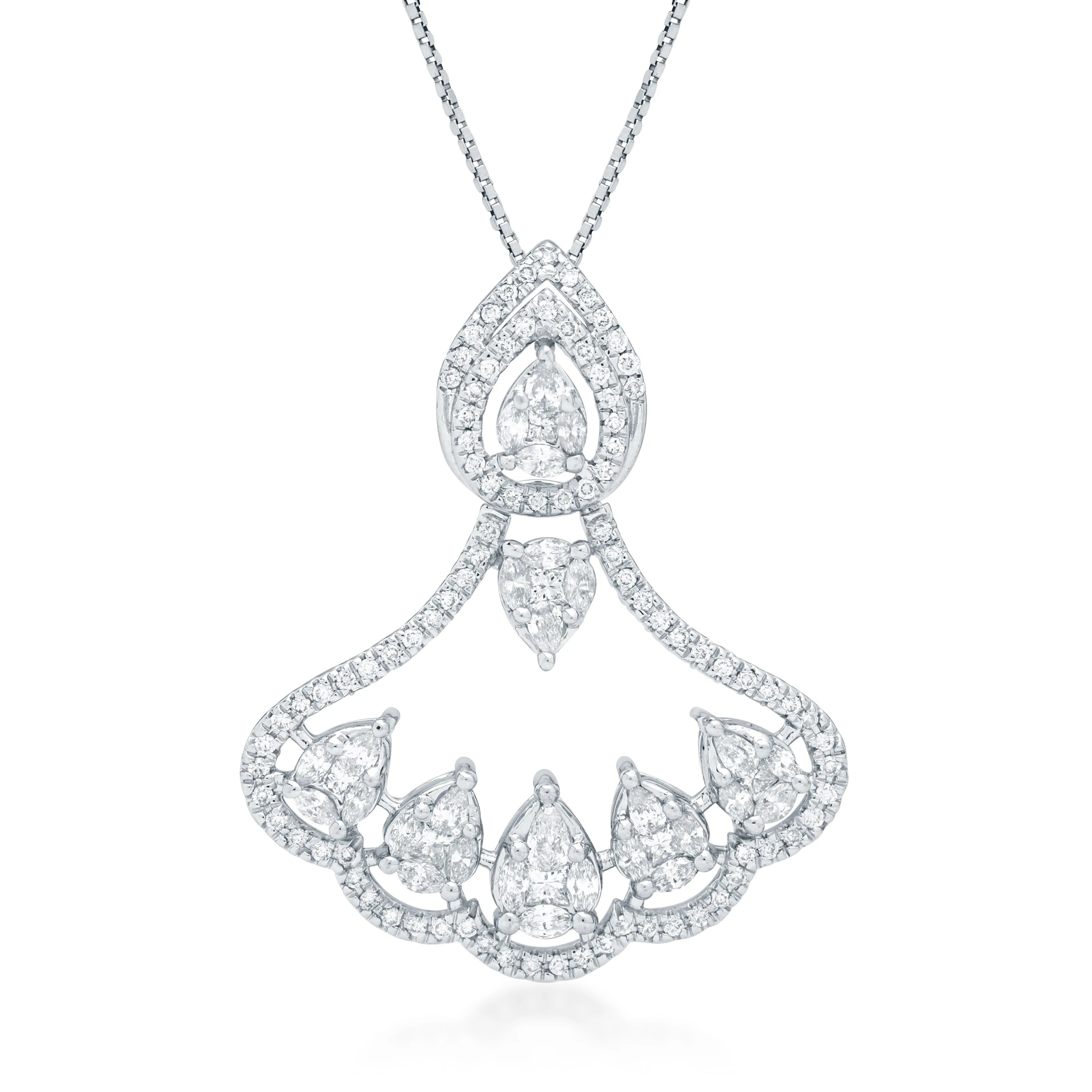 One Radiant Diamond Pendant